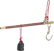 Small Scale Chinese Medicine Hand-Weighing Scale Vintage Wood Pole for Home Kitchen Use