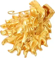 Milisten Outdoor Wall Fountain Dragon Head Decor Resin Craft Elegant Garden Feature 13x15x8 Inches Backyard Fountain Decor