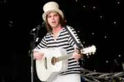 Gaz Coombes of Supergrass performs on The Park stage on day 2 of G - Old Photo 7