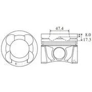 Austral Piston Set - P1186C 020
