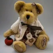 Vintage 1990 Boyds Bear "Miss Macintosh" Teacher Plush Teddy Bear Collectible