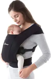 Ergobaby Embrace Newborn Baby Carrier - Pure Black