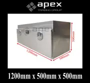 BRAND NEW TOOLBOX FLAT ALUMINIUM TOOL BOX - TRUCK UNDERTRAY STORAGE - 150053FPL