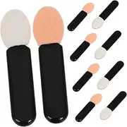 ELAYARD Mini Eyeshadow Applicator Brush Set 10pcs Small Makeup Tools for Eyeshadow Lipstick Lip Gloss and Concealer