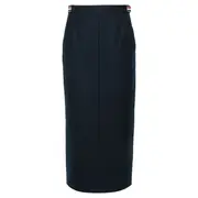 [Thom Browne] Calf Legth Side Tab Skirt Women