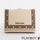 PLAYBOY - 口金短夾 Brilliant系列 - 米色