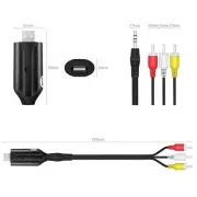 USB 2.0 Audio Video VHS VCR To DVD Converter Capture Line Adapter Digital Format