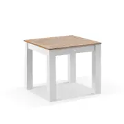 Balmoral 90cm Square Teak Top Aluminium Dining Table - Outdoor Tables