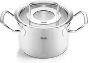 [Fissler] Original Profi Collection/Stainless Steel Cooking Pot (Diameter 16 cm, 2.1L) Pots with Glass Lid - Induction, Silver