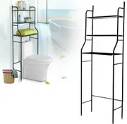 Tiers 3 Toilet Shelf Bathroom Rack Over Laundry Washing Machine Storage Black