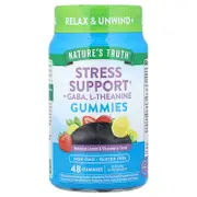 Nature's Truth, Stress Support + GABA, L-Theanine, Lemon & Strawberry, 48 Gummies