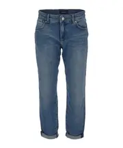 Sportmax Logo Patch Turn-Up Hem Jeans 25,27,28,29,30 blue