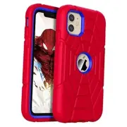 Case for iPhone 11/ iPhone XR 6.1 inch for Kids Boys Children, Red+Blue