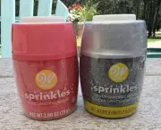lot of 2 Wilton Sprinkles Sanding Sugar Silver Pink Cupcakes Cookies Cakes