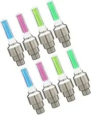 Bike Wheel Cap Fluorescent Stick Bike Tire Light Super Bright Auto Off for Road City Bicycles Random