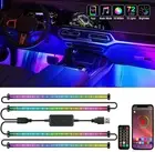 72 LED USB Interior Strip Lights Dream Color RGB-IC 12V DC with App RF Remote Co