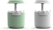 iDeer Life Hydroponics Growing System 3 Pots [2PK] Indoor Garden System with LED Grow Light, White + Green Twin Set with Height Adjustable, Type-C Cable