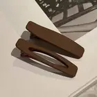 Latoir Fashion Blogger Acrylic Matte Chocolate Brown Hair Clip 2 PK