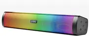 Home Portable Bluetooth Speaker with Colorful Flashing Lights, Wireless Bluetooth Sound Bar, Perfect for Home Theater and Gaming (Black)