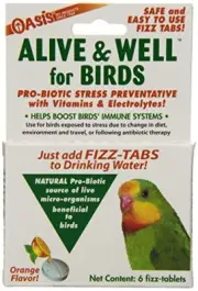 OASIS #80070 Alive and Well Stress Preventative & Pro-Biotic Tablets for Birds