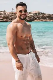 [K150] Handsome Man Cute Male Model Showing Off Body Physique Art Photography