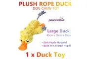 Large Soft Plush Rope Duck Pet Dog Chew Toys Bite Doll Knotted Training Pillow