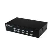 StarTech.com 4-Port KVM Switch for DVI Computers - 1U Rack-Mount KVM Switch w...