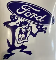 Ford Taz Tazmanian Devil Die cut vinyl decal sticker 22"