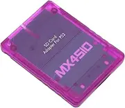 MX4SIO TF Card Adapter, MX4SIO SIO2SD SD Card Reader Adapter Memory Card Adapter Hand Made Stable Replacement Memory Card Reader for Fat Console(Purple)