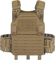 PETAC GEAR Laser-Cutting Vest for Men Cosplay — Quick Release Modular Lightweight MOLLE Weighted Training Vests.