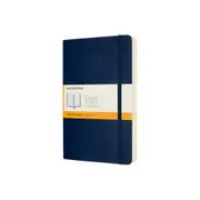 Moleskine Classic Soft Cover Notebook Expanded Ruled Large - Sapphire Blue
