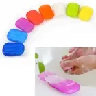 Washing Hand Bath Travel Camping Scented Slice 20x Sheets Foaming Paper Soap Box