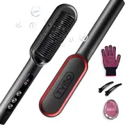 Ring Plus Hair Straightener Brush, Ionic Straightening Brush & Hair Iron 2-in-1
