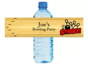 Bowling Party Water Bottle Labels Great for Birthday Parties Kids partys kids