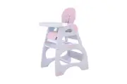 3 in 1 High Chair Highchair Convertible Play Table Conversion Seat - Pink