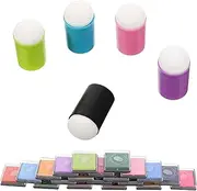 ULDIGI Painting Tools Set Set of Finger Sponge Stamps Ink Pad Colorful Drawing Cots