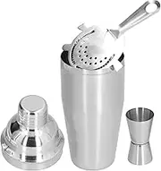 Elegant 750ml Stainless Steel Cocktail Shaker Bar Set with Strainer and Measure Cup: Essential Barware for Professional Bartenders (goodstumblerHJv4PC5z-11)