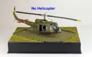 Pro-Built 1/35 UH-1 Huey Helicopter Airfield Base, Vietnam war