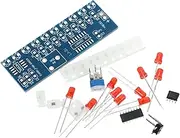 HEALEEP 4 Sets Electronic Soldering Water Flowing Light Kit DIY LED Module for Hobbyists Compact and Portable Circuit Practice Engaging for Creative Projects