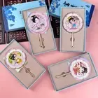 Round Handheld Makeup Mirror Cartoon Pocket Mirror Birthday Party Gift