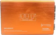 4-Channel Car o Amplifier 7800W Class-D Stereo Power Amplifier 4-Way High Power Amp. Aluminum Alloy Multicolor