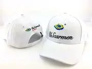 UScarmen Structured Snapback Baseball Cap Golf Hat C1002 WHITE Unisex