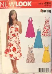 NIP New Look sewing pattern #6557 dress, women's size 8-18