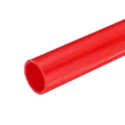 PVC Rigid Round Pipe 27.2mm ID 32mm OD 20cm 8" Length Red High Impact