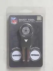 Dallas Cowboys Golf Divot Tool With Magnetic Ball Markers. New Sealed