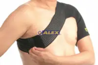 在飛比找Yahoo!奇摩拍賣優惠-ALEX 運動護具 竹炭人性化 護肩 （只) H-86 M/