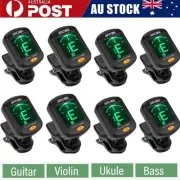 1-8pcs Digital Electronic Guitar Tuner LCD Display for Bass Ukulele Banjo Violin