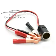 Car Socket 12V Battery To Cigarette Lighter Adapter Alligator Clamp Clip 20A