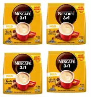 4 x 18g Nescafe 3 in 1 Mild Smooth & Creamy Coffee Instant Coffee 100's EXPRESS