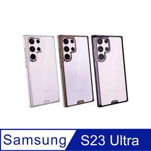 hoda Samsung Galaxy S23 Ultra 晶石鋼化玻璃軍規防摔保護殼